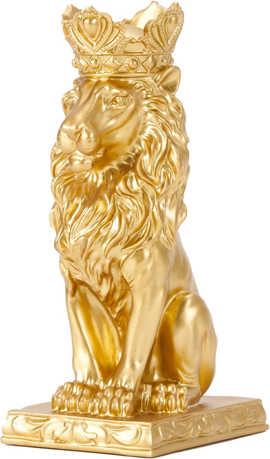 楽天市場】ブラック クラウンライオンキング彫像 高さ22.9cm
