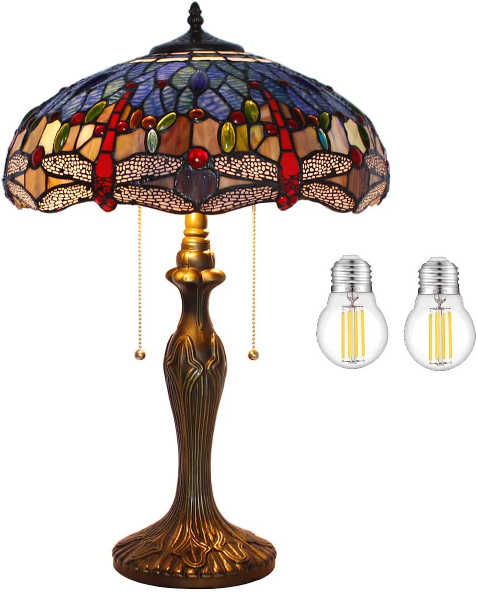 楽天市場】ティファニースタイル テーブルランプ ブルー ステンド