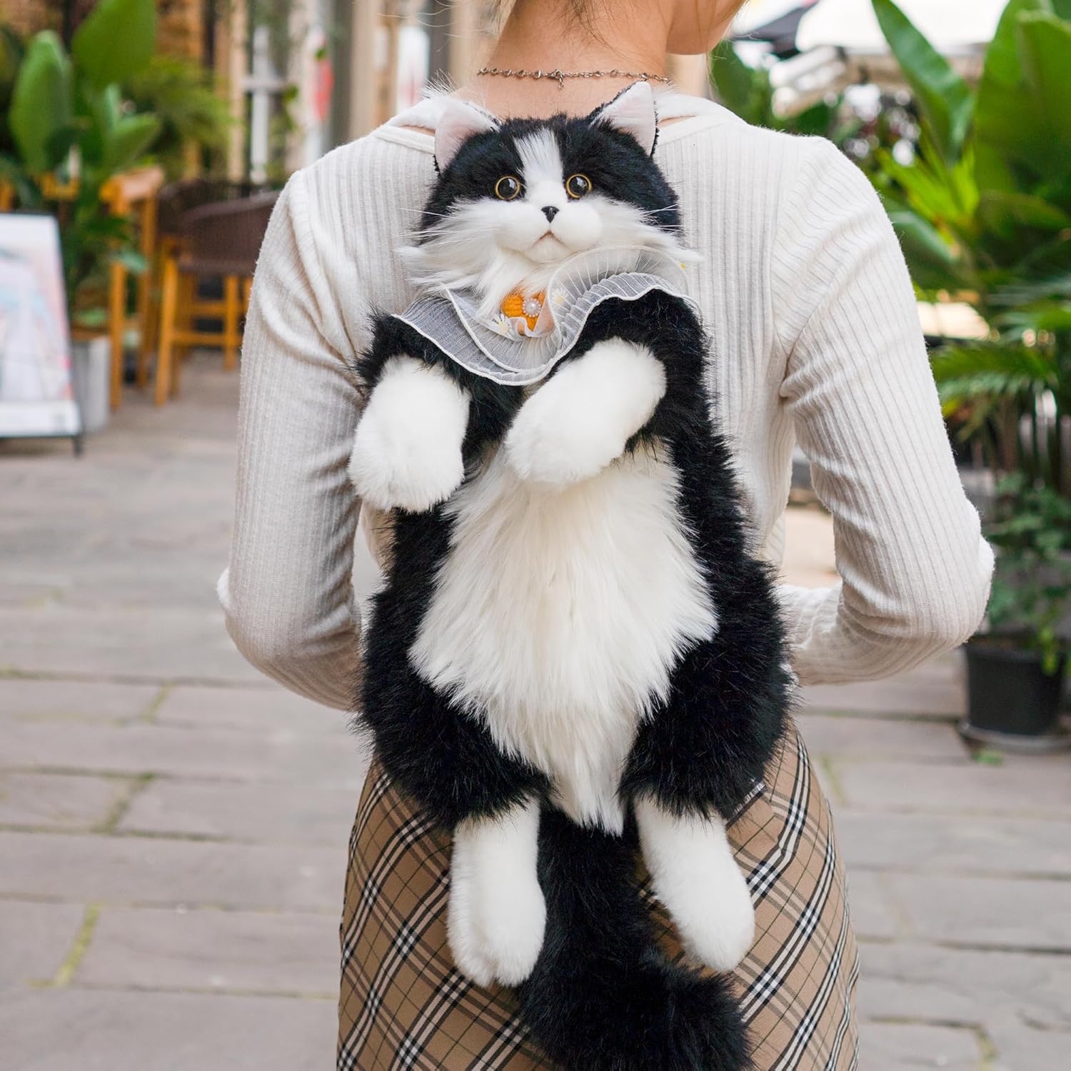 ねこ リュック リアル ハンドメイド Amazon.co.jp: Chongker ハンドメイド リアルな猫型リュック 猫