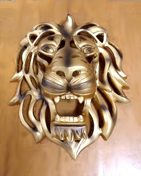 楽天市場】アフリカのライオンヘッド 頭部 マウント壁彫刻 彫像