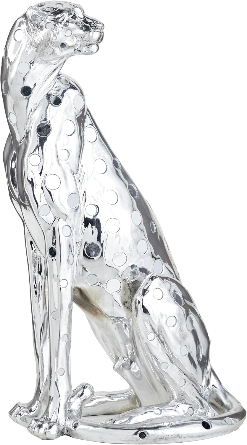 ブロンズ動物彫刻 楽天市場】ブロンズ製パンサー黒豹彫刻抽象的ヒョウ彪彫像動物置物