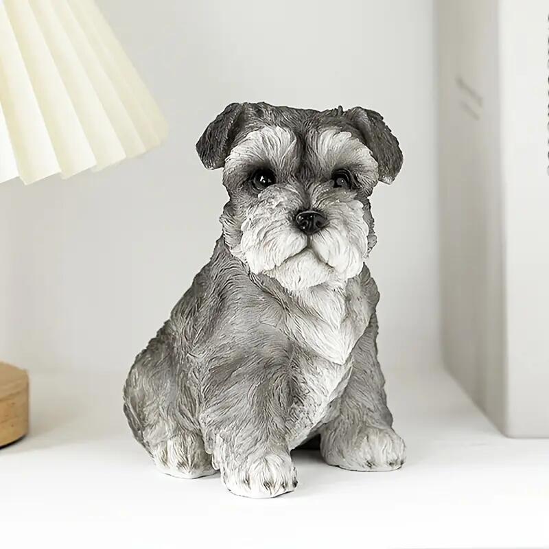 イヌ 犬 シュナウザー オブジェ 置物 インテリア 工芸品 美術品 A1231