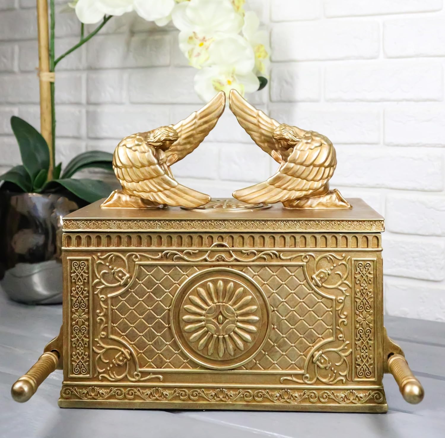 契約の聖櫃 箱置物、彫刻 彫像 小箱/ インディージョーンズ 失われたアーク エルサレム神殿 ソロモン秘宝 ユダヤ プレゼント贈り物(輸入品)|浪漫堂ショップ