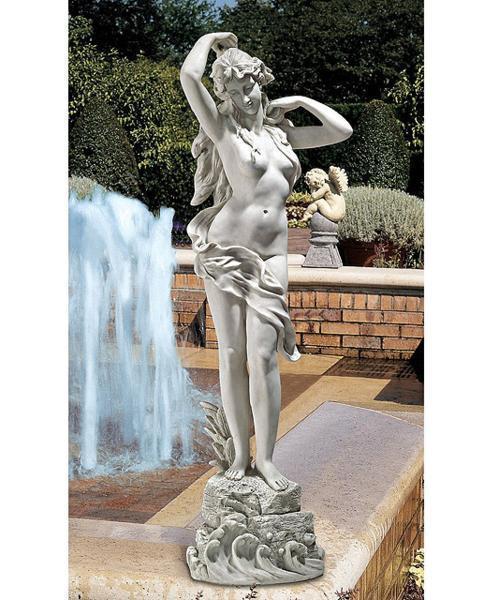 春の女神の目覚め デザイン・トスカノ製 ガーデン彫刻 彫像/ ガーデニング 庭園アクセント 噴水 芝生 広場 園芸 オーナメント 印象(輸入品｜浪漫堂ショップ