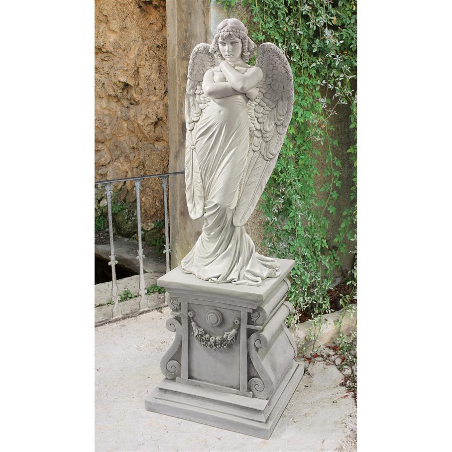 く日はお得♪ モンテベルデの天使像エンジェル ストーン風彫像 彫刻