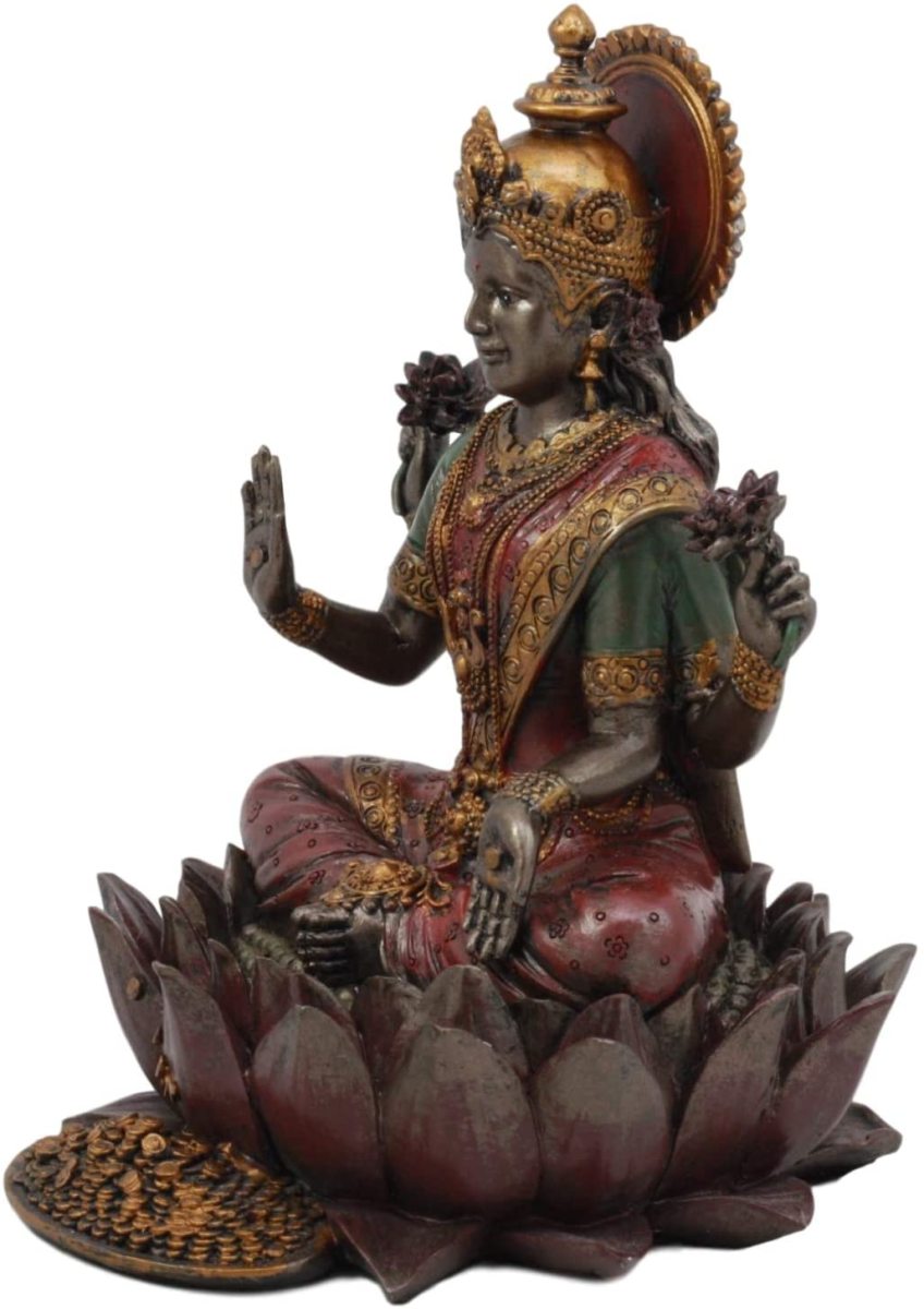 オリエント彫る 蓮のシニアにえんこ吉祥天上 ラクシュミー 天女 ヒンズー教 ハス ブロンズ慣習 スカルプチャア 聖徳天 宝蔵天女 厄除け 贈もの 輸入自負心 Amfaholding Com