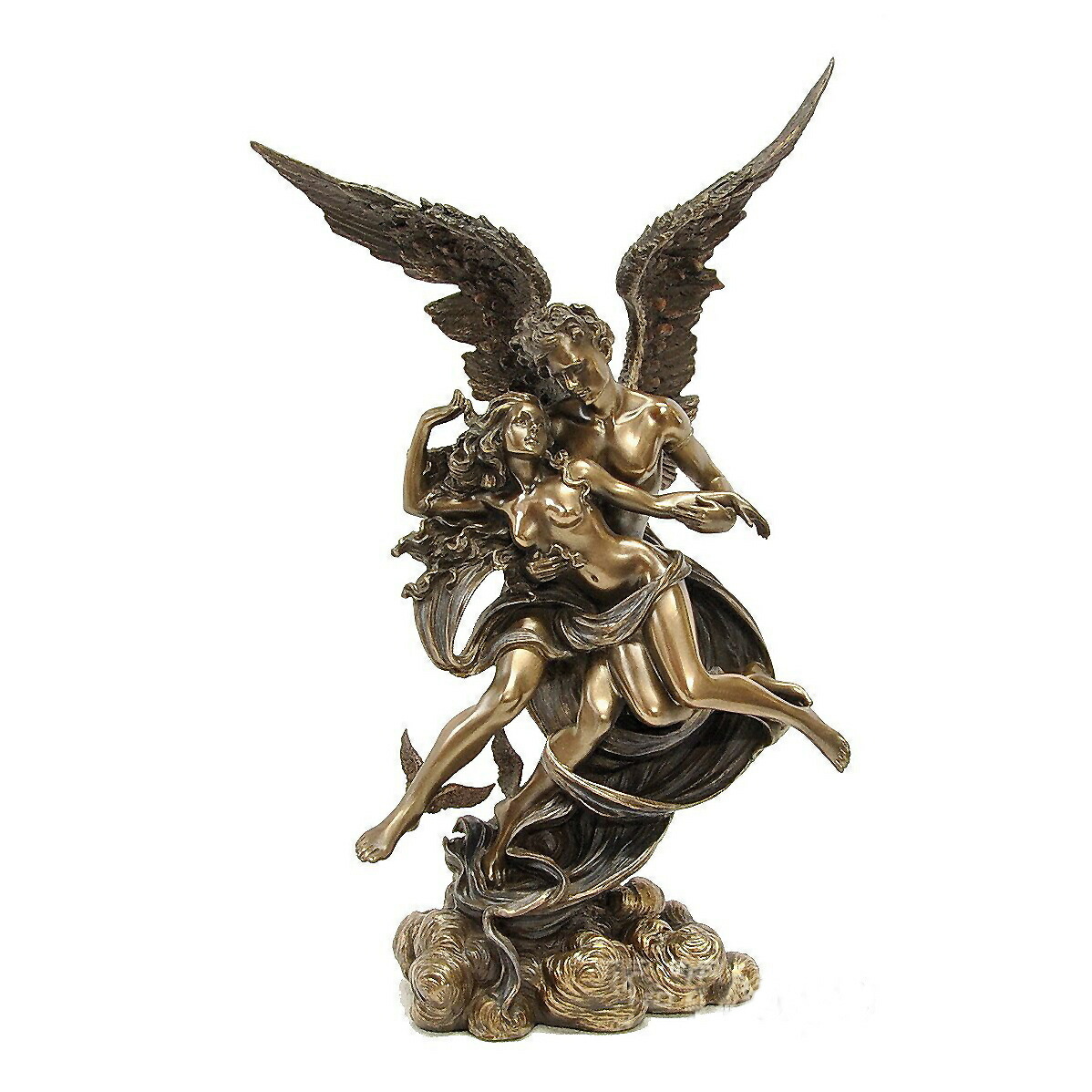 西洋彫刻 ボレアースとオレイテュイアーの彫像 ブロンズ風/ アート芸術品レプリカ 北風神 オウィディウス 物語 プレゼント 贈り物(輸入品)