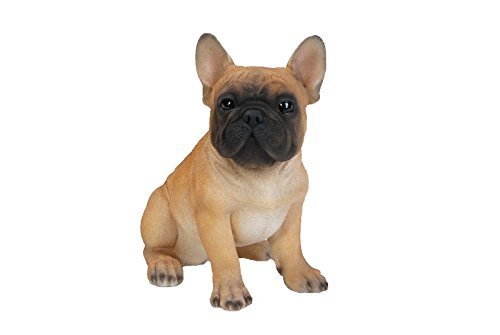 動物彫刻オブジェ 座るフレンチブルドッグ子犬 彫像約20ｃｍ/ ペットショップ ドッグカフェ ペットホテル 記念品 プレゼント贈り物(輸入品