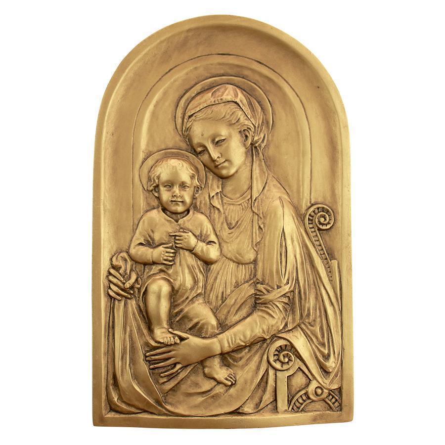 西洋彫刻 アンドレア・デッラ・ロッビア作 聖母マリアと幼子イエス