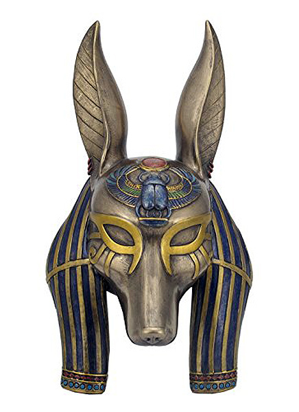 楽天市場】古代エジプトのジャッカル神 アヌビス神 ブロンズ風 胸像