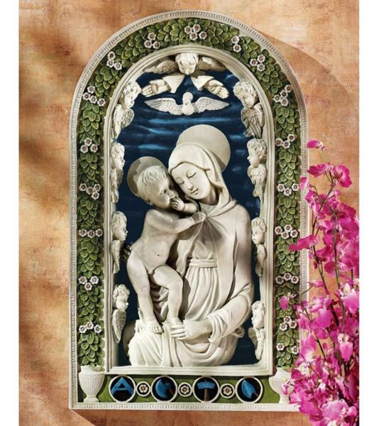 聖母聖処女と救い主 乗り合い自動車レリーフ 浅浮き彫り バリヤ彫刻物 形像 カトリックチャーチ 聖餐台 洗礼 聖霊 福音 バイブル 差上物つけ届 輸入優雅さ 聖母マリアとキリスト レリーフ壁彫刻 Jpsjo Org