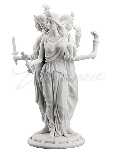 西洋彫刻 ギリシャ神話女神 女魔術師の保護者 ヘカテー彫像 高さ約30ｃｍ/ 占いの館 占星術 アロマスタジオ ネイルサロン 死の女神(輸入品 28,457円