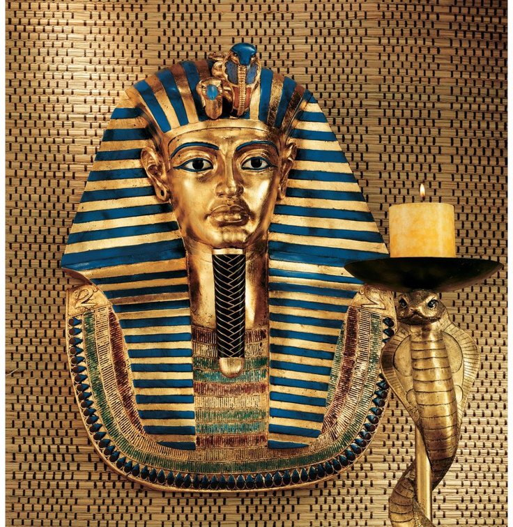 楽天市場】レネネト 古代エジプトのコブラ女神の壁装飾燭台 2個１
