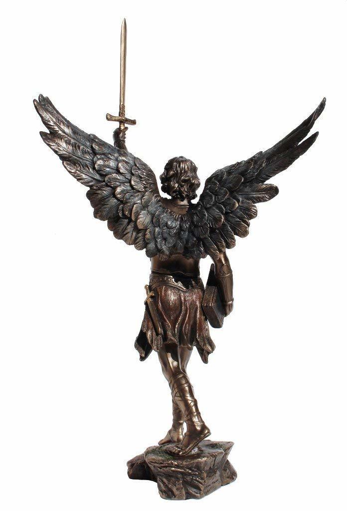 高さ 約42 神の友人 剣を持った 守護天使 聖ラグエル ブロンズ風 置物 彫像 彫刻 カトリック教会 福音 洗礼 精霊 守護 贈り物 輸入品 Mysteelroof Com