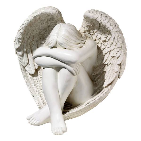 うずくまる孤独の天使 彫刻 彫像 ガーデニング 庭園 園芸 芝生 玄関 エントランス 新築祝い プレゼント贈り物 輸入品 Prescriptionpillsonline Is