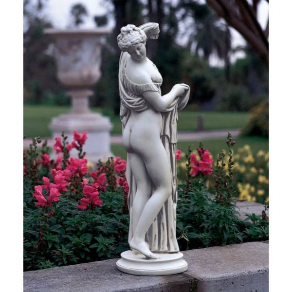 取次店 西洋彫刻 噴水井戸泉のローマの水の女神「ユトゥルナ」彫像置物