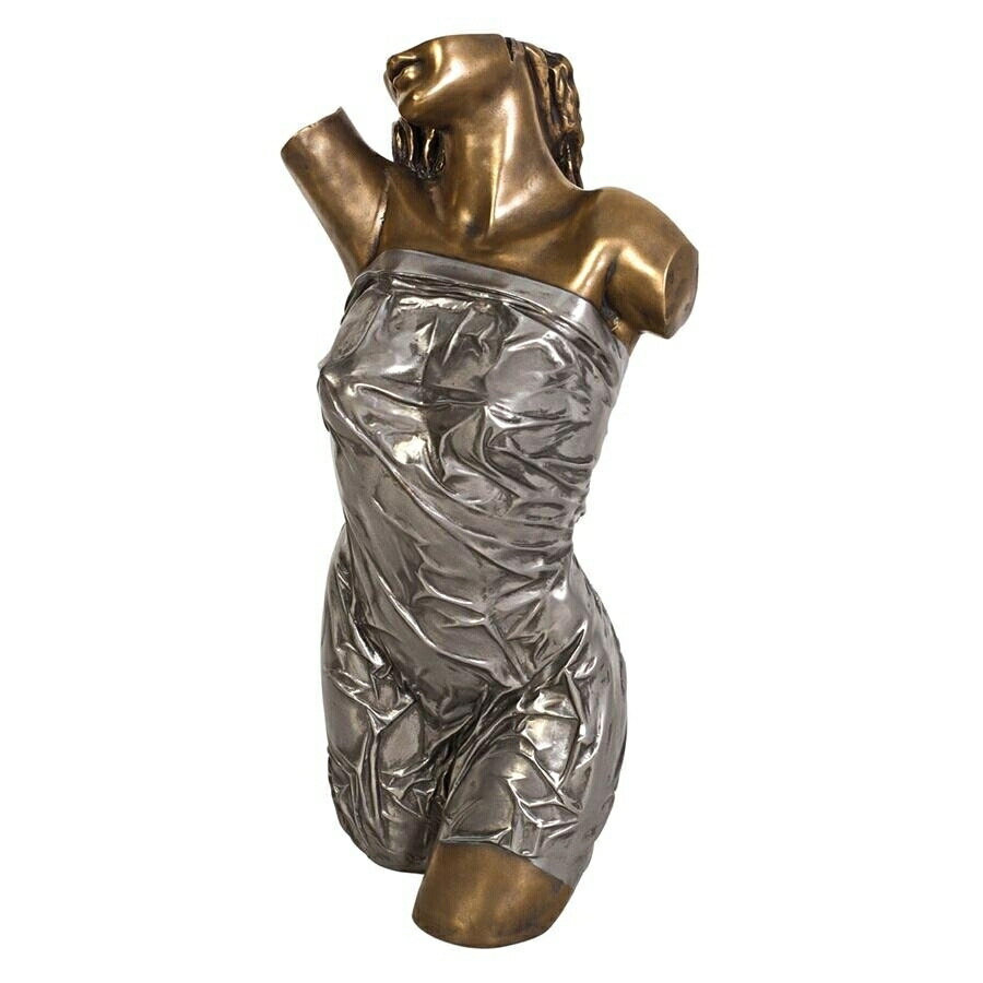 セレニティ（心の平穏）女性のトルソー（胴体）彫像 彫刻/ アート芸術品 新店舗 パブ カフェ インテリア プレゼント 贈り物（輸入品｜浪漫堂ショップ