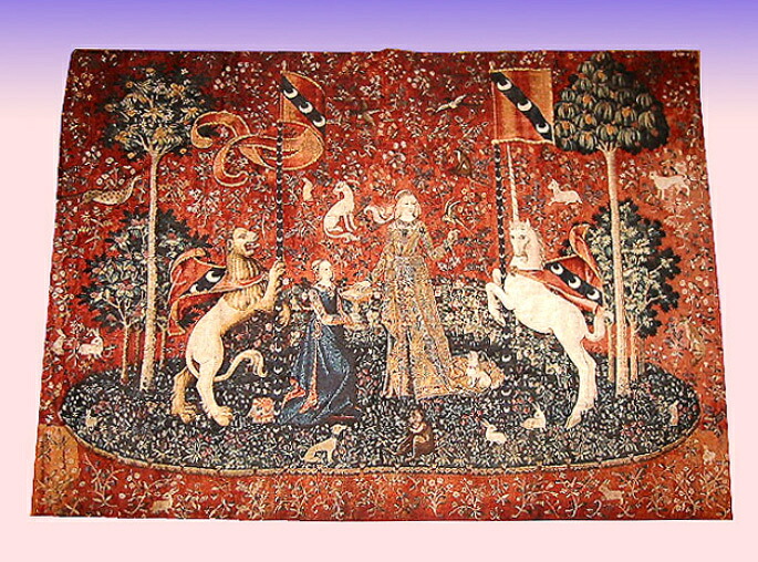 全ての 味覚 貴婦人と一角獣 ユニコーン の中世アートジャガード織 壁掛けタペストリー インテリア 新築祝い プレゼント 記念品 輸入品 数量限定 Exlpower Com