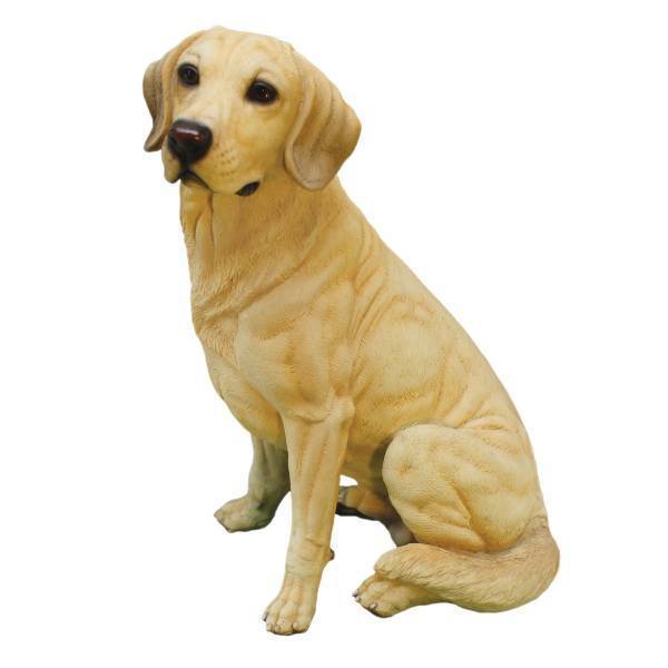 ゴールデン ラブラドール レトリーバー犬 ガーデン彫刻 黄色彫刻 高さ約38 ペットショップ ドッグカフェ プレゼント贈り物 輸入品 Beyondthereturngh Com