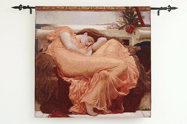 「燃え上がる六月」アラス フレデリック・レイトン卿 細工物原画 アラス かざり付ける飾りつけ/ 営造祝賀会 差し上げ物 差し上げ物(インポート品