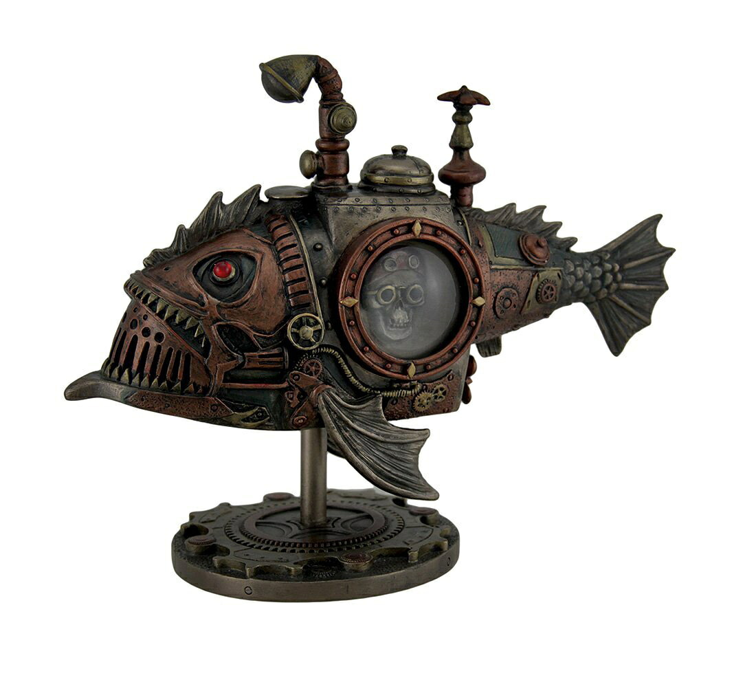 手塗り スチームパンク 潜水艦 SFファンタジー ブラウンモデル 彫像/ サブマリン 産業革命 ロンドン メカニカル プレゼント贈り物 (輸入品)｜浪漫堂ショップ
