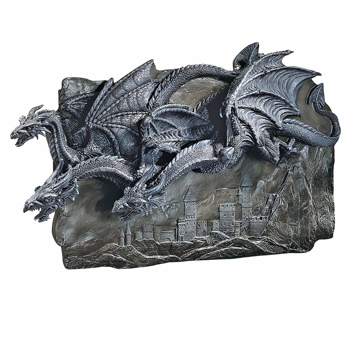 楽天市場 ゴシック風 モルゴス城のドラゴン 壁彫刻 装飾 彫像 Design Toscano Morgoth Castle Dragons Wall Sculpture 輸入品 浪漫堂ショップ