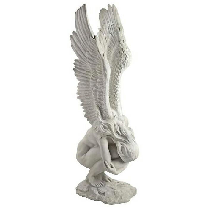 楽天市場 思い出と償いの うずくまる天使 彫像 彫刻 輸入品 Remembrance And Redemption Angel Sculpture Medium 輸入品 浪漫堂ショップ