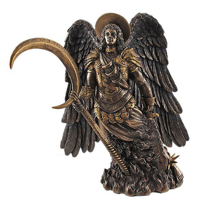 楽天市場 大天使ガブリエル ブロンズ風彫像 86 輸入品 Archangel Gabriel Bronzed Statue 浪漫堂ショップ