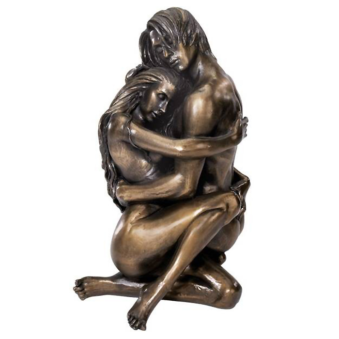 楽天市場 ロマンチックな 抱き合う男女像 裸体彫刻 ブロンズ風像 現代彫刻モダンオブジェ 高さ約23cm 輸入品 浪漫堂ショップ