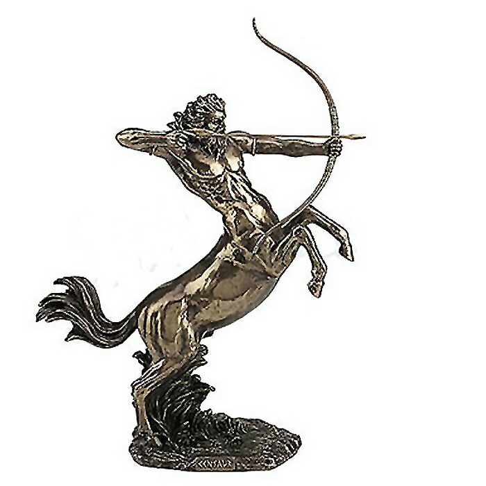 楽天市場】矢を弓で射ろうとする、ケンタウルス ブロンズ風 彫像