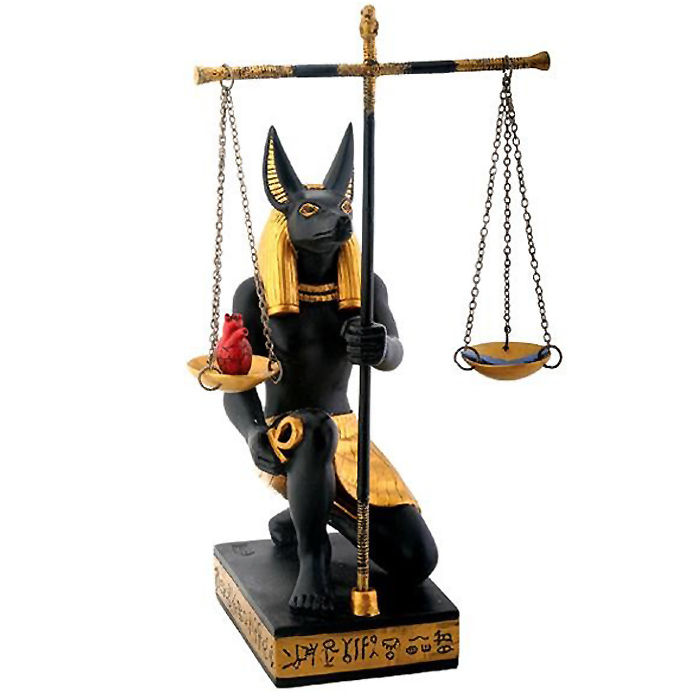 楽天市場 西洋彫刻 正義を計る アヌビス神 古代エジプト 置物 彫像 彫刻 Black And Gold Anubis Scales Of Justice 輸入品 浪漫堂ショップ