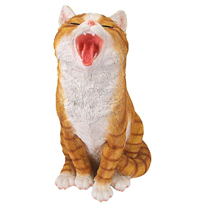 デザイン トスカノ製 あくびをする子猫 ネコ 彫像 彫刻 Design Toscano Lazy Daze Kitty Yawning Cat Statue 輸入品 Bla Org Bw