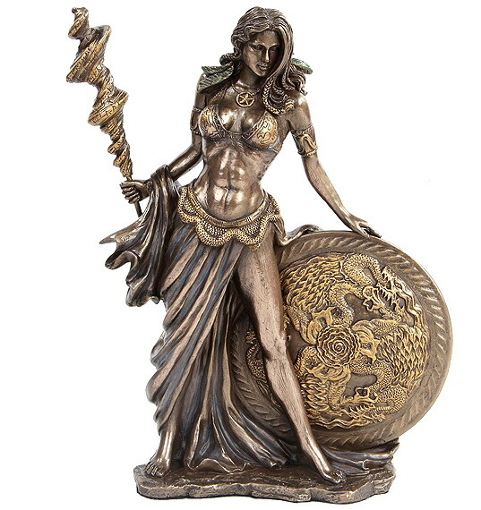 楽天市場 北欧神話の女神 フリッグ ブロンズ風仕上げ 彫像 高さ 約24ｃｍ Bronze Finished Frigga Norse Goddess Norse Mythology 14g 輸入品 浪漫堂ショップ