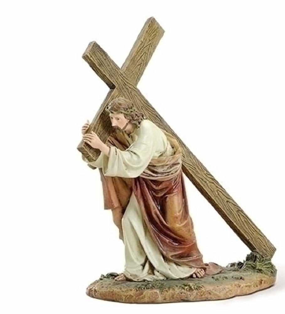 楽天市場 十字架を運ぶ イエス キリスト 彫像 カトリック教会 祭壇 洗礼 ミサ イースター 聖書 三位一体 プレゼント 贈り物 輸入品 浪漫堂ショップ