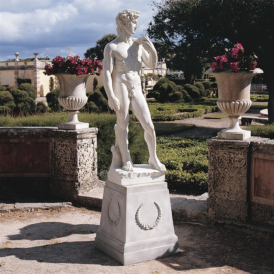 市場 イタリア製 石像 ダヴィデ像 Mod1193 男性像 オブジェ 高さ約1m60cm ダビデ像