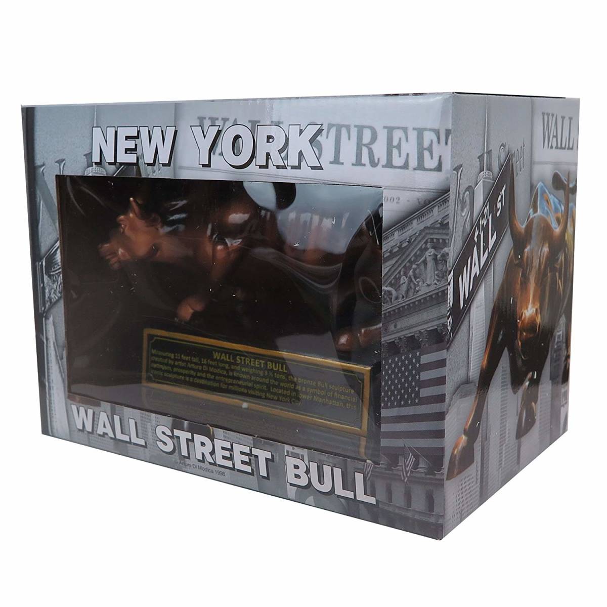 ウォールストリート株式市場 から公式に認可されたブロンズ風 チャージング ブル ウォールストリート ブル彫像 輸入品 Schwimmbad Delphine De