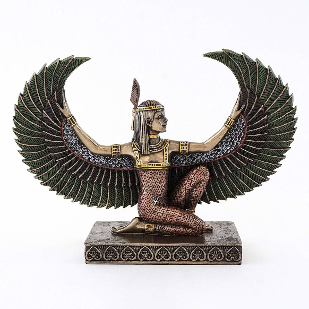古代エジプト 有翼のマアト神 彫像 彫刻 ナイル川 ピラミッド ファラオ 神殿 贈り物 輸入品 人気ブランド
