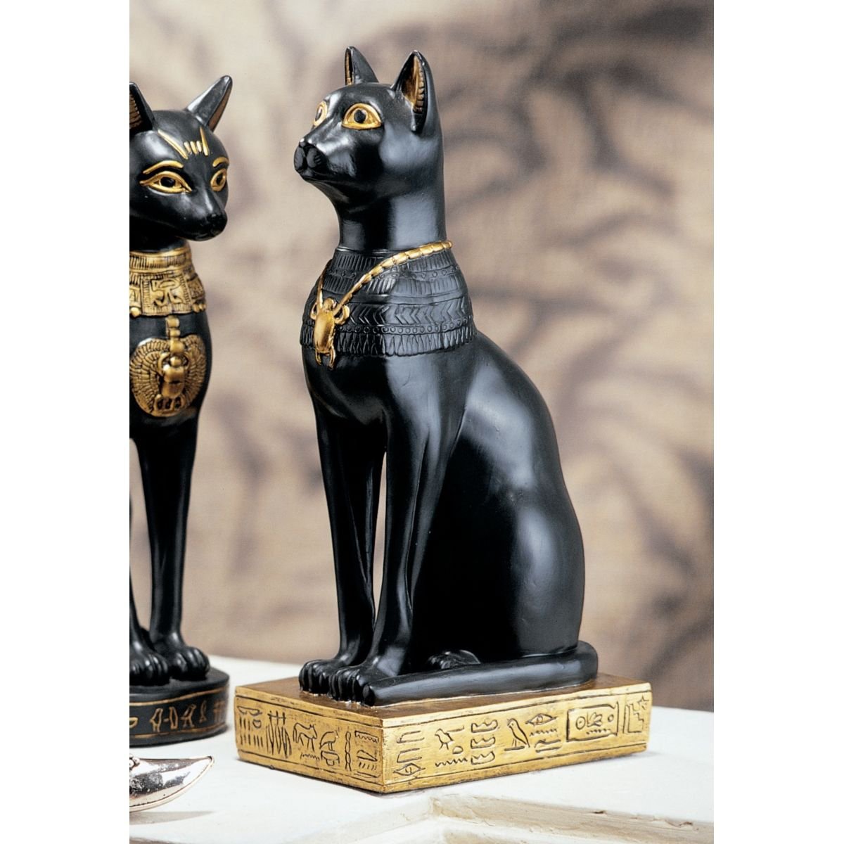 古代エジプト バステト神 猫の女神 彫像 マットブラック仕上げ彫刻 猫神 人間を病気や悪霊から守護 多産の神 輸入品 Onpointchiro Com