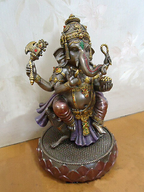 ガネーシャ 繁栄の富をもたらすヒンドゥー神 彫像 彫刻 Tl Lord Prosperity Ganesh By Francescaskitchen Fortune 並行輸入品 Of