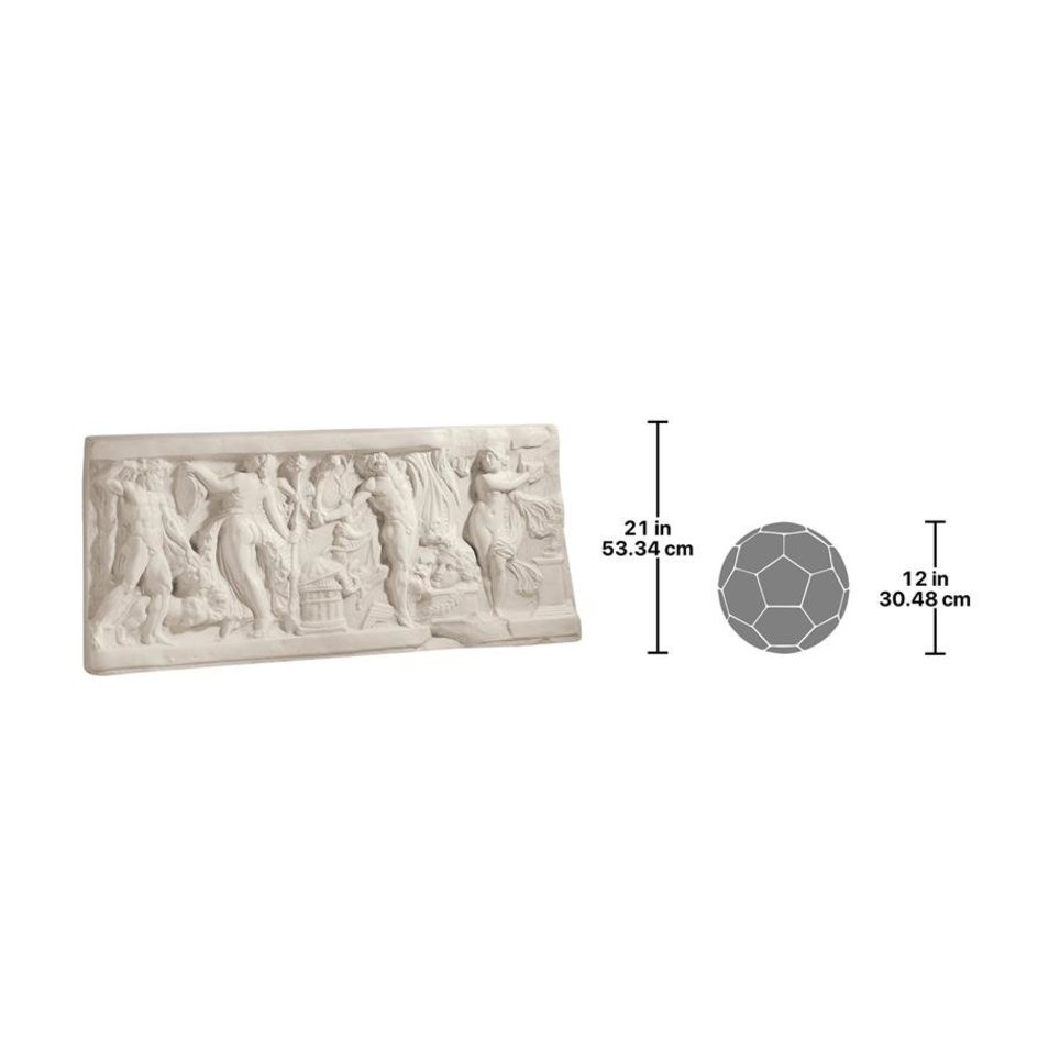 古代ローマバッカナル(バッカスの信者)のダンサー(踊り子)レリーフ壁彫刻彫像/ワインバー葡萄園レストハウスプレゼント(輸入品