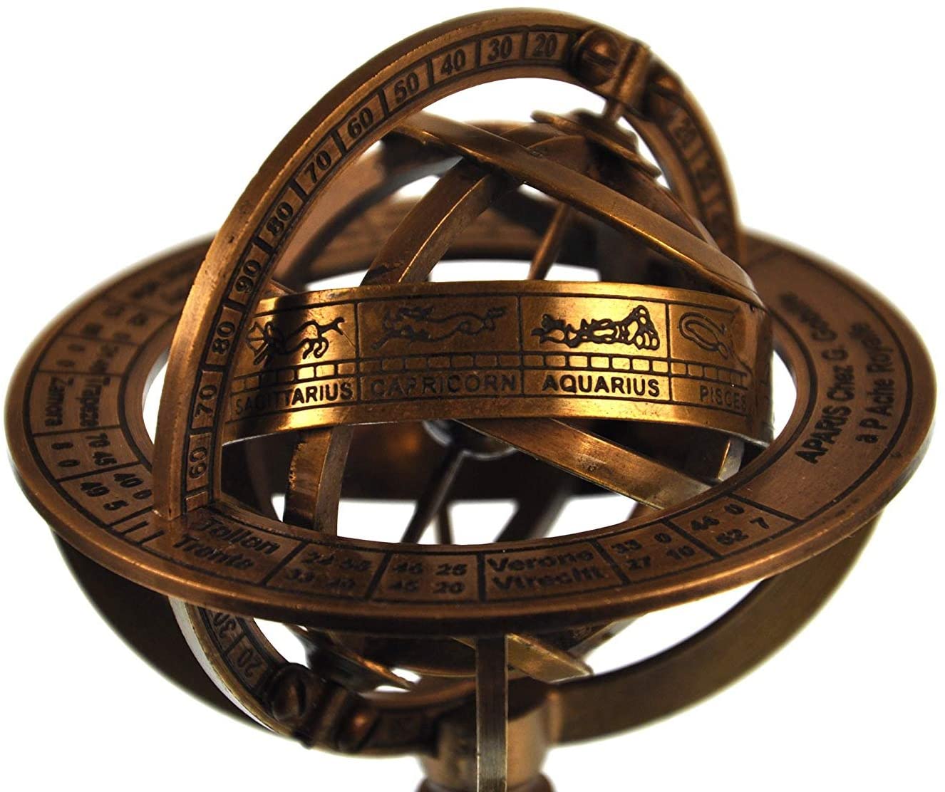ガ*ト様 【レア•美品】アストロラーべ　Astrolabe　天体観測儀　真鍮製 天体観測儀（アストロラーベ）・特大φ20 - 海福雑貨通販部