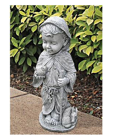 子どもの聖フランチェスコ（聖フランシスコ）彫像 彫刻 高さ 約61ｃｍオブジェ/ Design Toscano Baby Saint Francis Statue(輸入品)