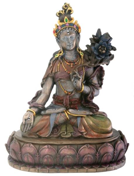 楽天市場】小さな 緑多羅（ターラー）菩薩 仏像 彫刻 彫像 大乗仏教