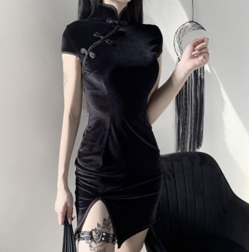 ★ELF SACK★ 新中国式 チャイナドレス ワンピース/送料込 ☆ELF SACK☆ 新中国式 チャイナドレス ワンピース/送料込 (ELF