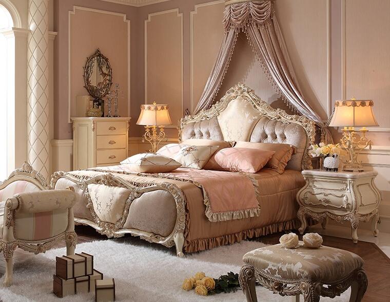 楽天市場 4 30 現金値引き可 ぜひお問い合わせください ロココ調 お姫様系ベッド マットレス別売 輸入家具のローマンディール