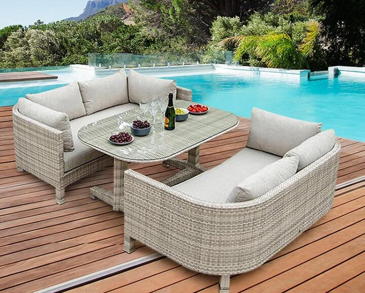 【楽天市場】表示価格から現金値引き可能！お問い合わせください【DHXDF59E】リゾート・ガーデンファニチャー・エクステリア家具・テーブル