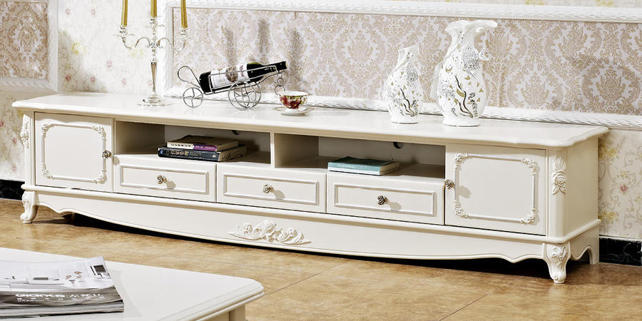 楽天市場】テレビ台 テレビボード ローボード ロココ調 アンティーク風