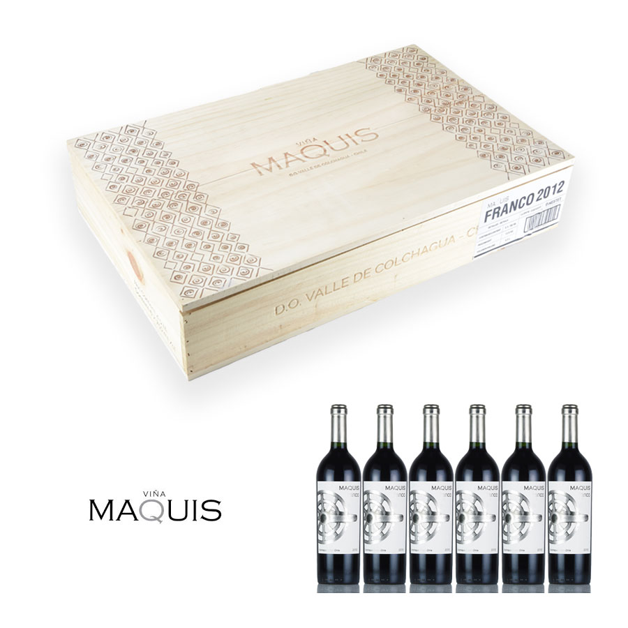 ヴィーニャ マキス フランコ 2012 1ケース 6本 オリジナル木箱入り Vina Maquis Franco チリ 赤ワイン 45,360円