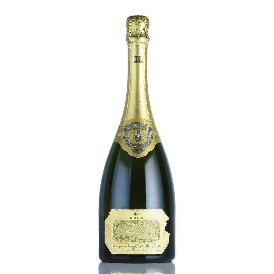 クリュッグ クロ デュ メニル 1988 ラベル不良 クロ ド メニル Krug Clos du Mesnil フランス シャンパン シャンパーニュ [のこり1本]
