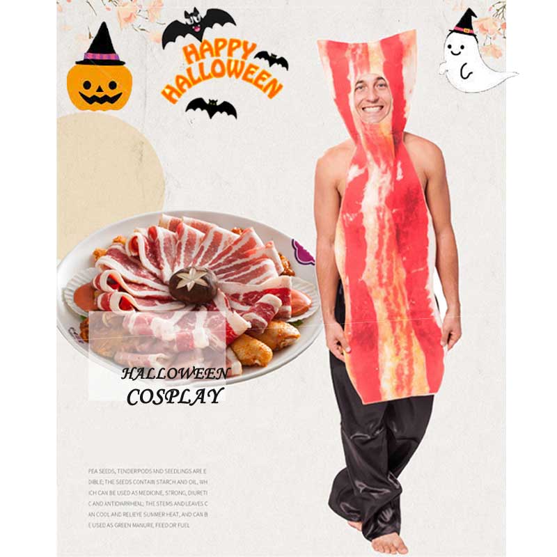 【楽天市場】Men's ハロウィン ベーコン コスチューム 食物 ハム 肉 男性用 コスプレ ハロウィン コスチューム 衣装 男性 メンズ